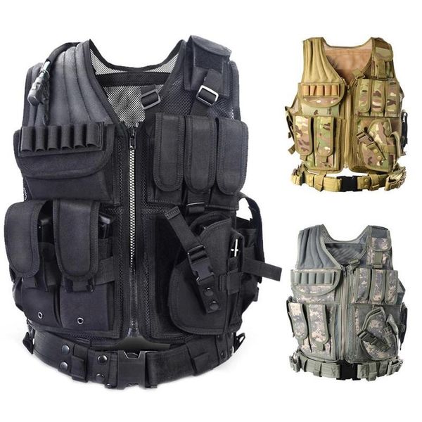 adjustable military men's tactical camouflage vest outdoor cs clothing jackets hunting, Camo;black
adjustable military men's tactical camouflage vest outdoor cs clothing jackets hunting, Camo;black