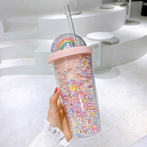 mugs 550ml cute rainbow water bottle plastic cup lovely bottles colorful drinking for girls students portable coffee
mugs 550ml cute rainbow water bottle plastic cup lovely bottles colorful drinking for girls students portable coffee