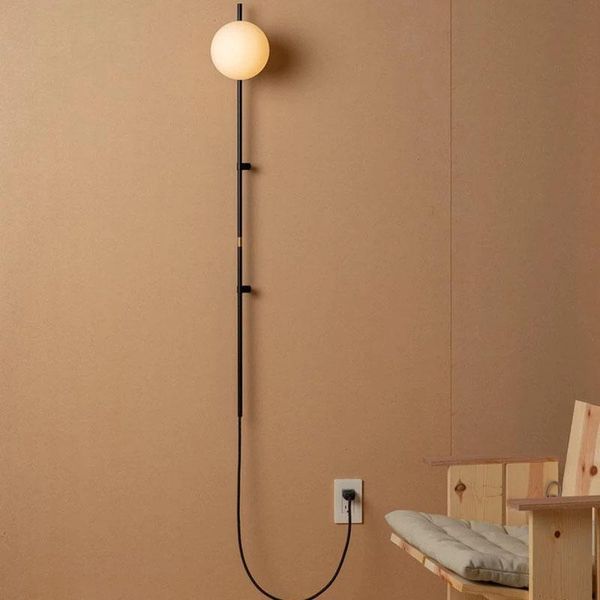 pendant lamps minimalist white glass wall lights for bedside bedroom office living room sconce painted metal plug 90-260v
pendant lamps minimalist white glass wall lights for bedside bedroom office living room sconce painted metal plug 90-260v