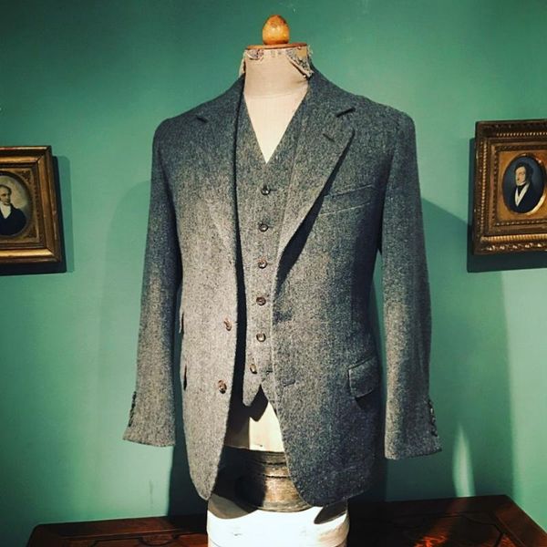 men's suits & blazers (jacket+vest) 2021 grey tweed suit work male wedding 2 piece prom blazer classic set evening custom made, White;black
men's suits & blazers (jacket+vest) 2021 grey tweed suit work male wedding 2 piece prom blazer classic set evening custom made, White;black