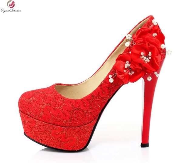 original intention women wedding pumps nice flowers round toe thin heels black red nubuck leather shoes woman us size 4-9 dress
original intention women wedding pumps nice flowers round toe thin heels black red nubuck leather shoes woman us size 4-9 dress