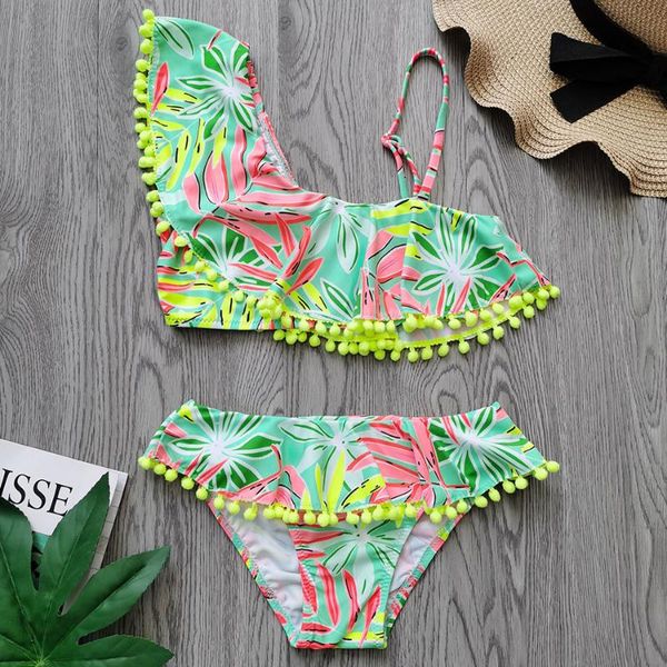 one-piece suits one shoulder girl swimsuit kids pom bikini set 5-12 years two piece children's swimwear falbala girls bathing suit 2021
one-piece suits one shoulder girl swimsuit kids pom bikini set 5-12 years two piece children's swimwear falbala girls bathing suit 2021