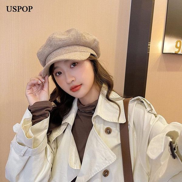 stingy brim hats uspop 2021 women's autumn soft solid color octagonal female winter, Blue;gray
stingy brim hats uspop 2021 women's autumn soft solid color octagonal female winter, Blue;gray