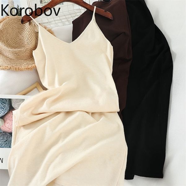 korobov korean a-line women dress summer elegant solid female dresses preppy style slash neck spaghetti strap vestidos 210430, Black;gray
korobov korean a-line women dress summer elegant solid female dresses preppy style slash neck spaghetti strap vestidos 210430, Black;gray