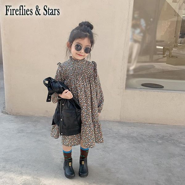 spring autumn girls dress baby kids vestidos children fashion clothes ins small floral print ruffle ruched 2 to 9 yrs girl's dresses, Red;yellow
spring autumn girls dress baby kids vestidos children fashion clothes ins small floral print ruffle ruched 2 to 9 yrs girl's dresses, Red;yellow