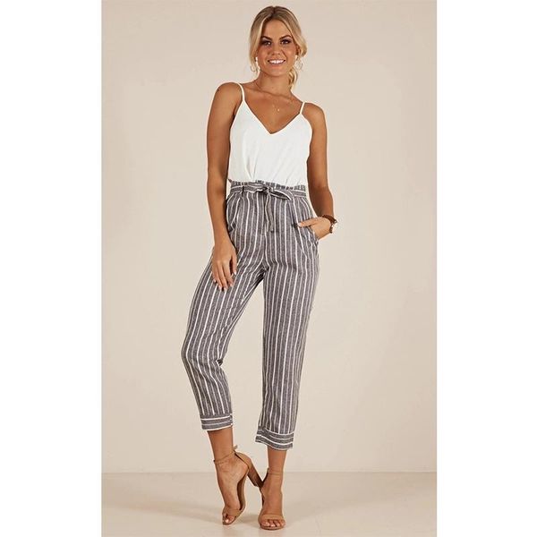 women's pants & capris 2021 european and american high waist slimming show nine minutes small foot casual, Black;white
women's pants & capris 2021 european and american high waist slimming show nine minutes small foot casual, Black;white