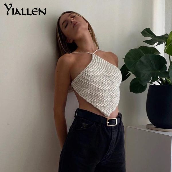 women's tanks & camis yiallen club chic tailoring backless hang a neck weave crop street vogue gothic tank activity casual camisole, White
women's tanks & camis yiallen club chic tailoring backless hang a neck weave crop street vogue gothic tank activity casual camisole, White
