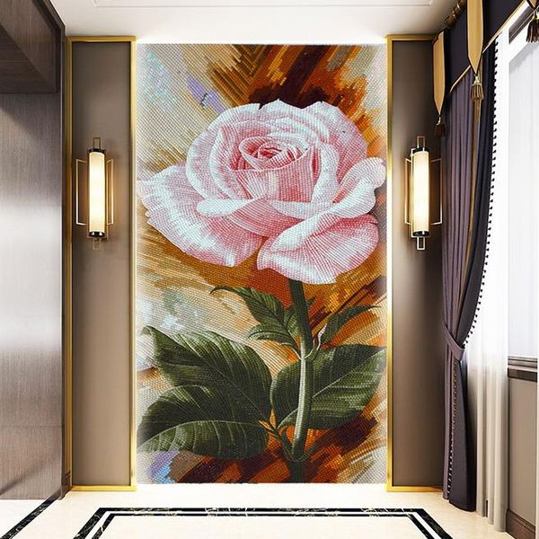 wallpapers pink rose hand cut flower crystal glass mosaic pattern for home decoration
wallpapers pink rose hand cut flower crystal glass mosaic pattern for home decoration