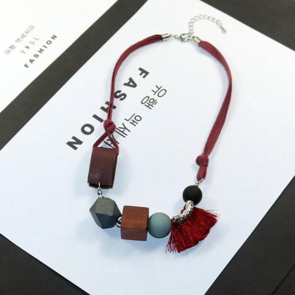 High Quality Mix Wood Beads And Cotton Tassel Women`s Fashion Necklace Chokers, Golden;silver
High Quality Mix Wood Beads And Cotton Tassel Women`s Fashion Necklace Chokers, Golden;silver