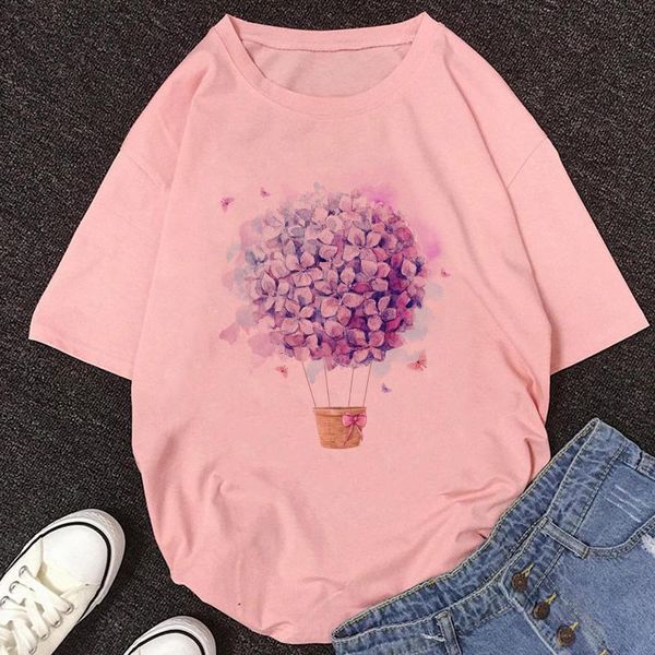 women's t-shirt pink ladies 2021 summer short-sleeved floral fashion graphic t-shirts, White
women's t-shirt pink ladies 2021 summer short-sleeved floral fashion graphic t-shirts, White