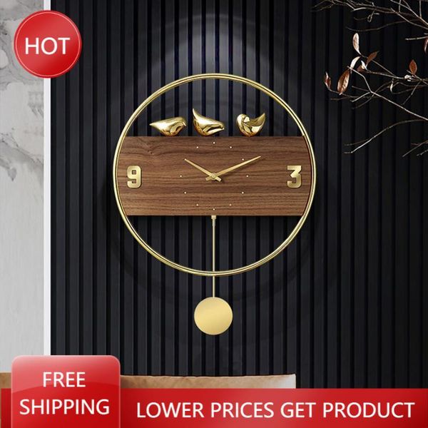 wall clocks copper clock modern design pendulum living room rose gold bird luxury vintage silent art watches horloge murale decor 
wall clocks copper clock modern design pendulum living room rose gold bird luxury vintage silent art watches horloge murale decor