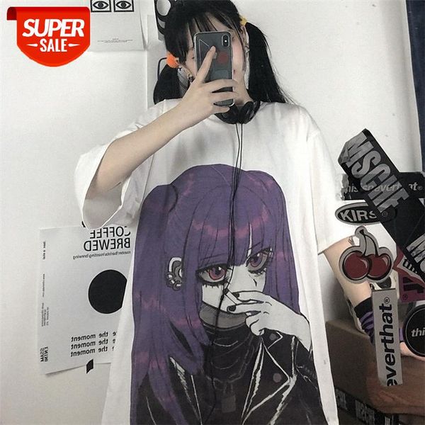 new japanese dark funeral girl hand-painted anime portrait printing short-sleeved t-shirt trend #x19v, White
new japanese dark funeral girl hand-painted anime portrait printing short-sleeved t-shirt trend #x19v, White