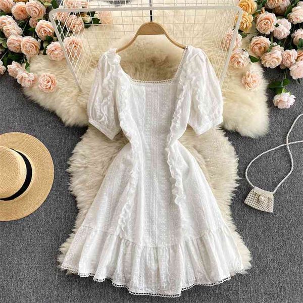 summer sweet vestidos women's dress age reduction fungus side slim ruffled heavy embroidery mini gk792 210507, Black;gray
summer sweet vestidos women's dress age reduction fungus side slim ruffled heavy embroidery mini gk792 210507, Black;gray