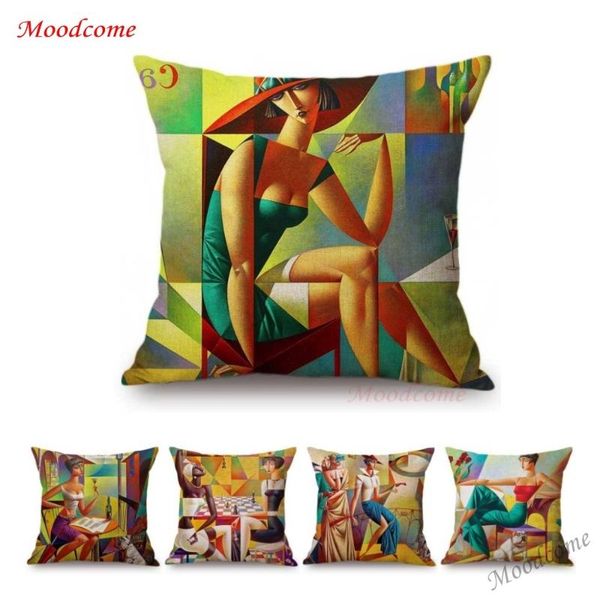 modern art cubism geometric oil painting fashion lady girl gallery decoration pillow case el lobby saloon linen cushion cover cushion/decora
modern art cubism geometric oil painting fashion lady girl gallery decoration pillow case el lobby saloon linen cushion cover cushion/decora