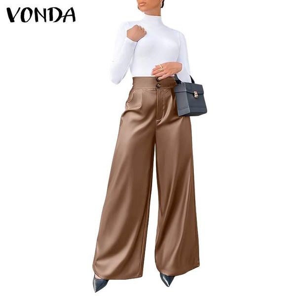 plus size elegant women pu leather pants casual high waist office lady wide leg long trousers pantalones femme women's & capris, Black;white
plus size elegant women pu leather pants casual high waist office lady wide leg long trousers pantalones femme women's & capris, Black;white