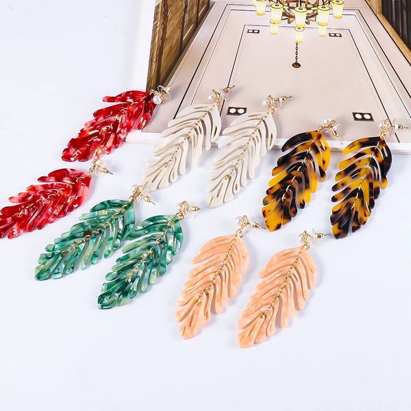 colorful acrylic leaves dangle drop earrings fashion pendant hangle earring for women jewelry accessories wholesale gift, Silver
colorful acrylic leaves dangle drop earrings fashion pendant hangle earring for women jewelry accessories wholesale gift, Silver
