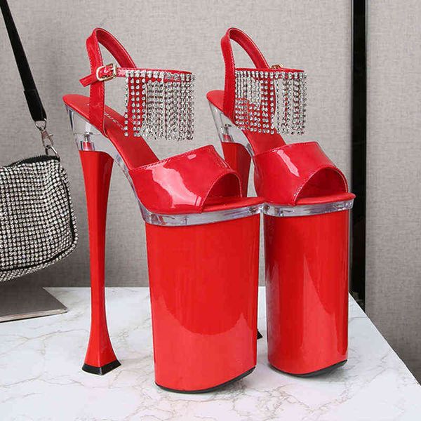 sandals nightclub party super high heel 26 cm sandals women pole dancing model show open toe buckle 220309, Black
sandals nightclub party super high heel 26 cm sandals women pole dancing model show open toe buckle 220309, Black