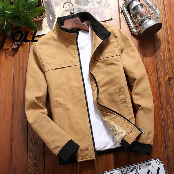men's winter jacket warm fleece cargo bomber jackets men casual thick windbreaker slim fit coat brand baseball parka, Black;brown
men's winter jacket warm fleece cargo bomber jackets men casual thick windbreaker slim fit coat brand baseball parka, Black;brown