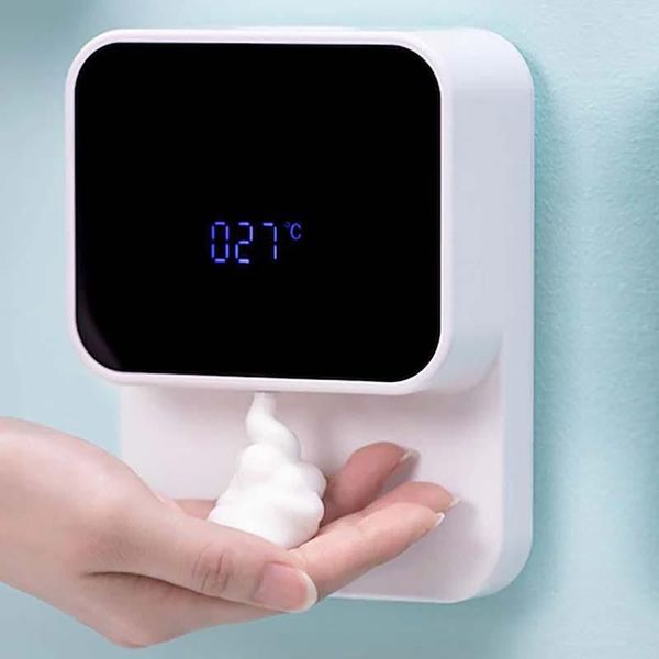 x5s 280ml wall-mounted usb automatic soap dispenser induction hand washer led temperature display liquid
x5s 280ml wall-mounted usb automatic soap dispenser induction hand washer led temperature display liquid