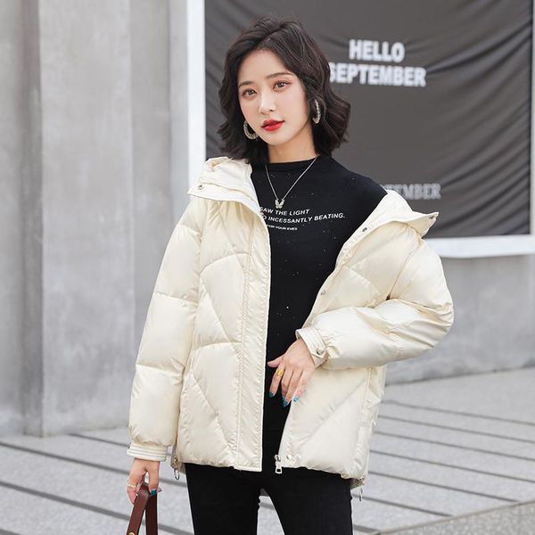 women's down & parkas 2021 cotton-padded jacket women's short shiny korean version of thick warm disposable, Black
women's down & parkas 2021 cotton-padded jacket women's short shiny korean version of thick warm disposable, Black