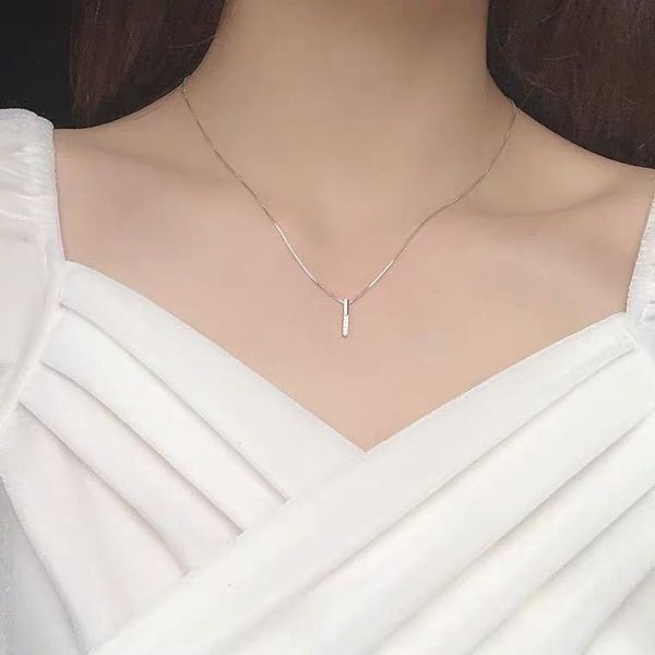 pendant necklaces geometrical fashion key zircon necklace female simple cold wind design alloy clavicle chain collar gift, Silver
pendant necklaces geometrical fashion key zircon necklace female simple cold wind design alloy clavicle chain collar gift, Silver