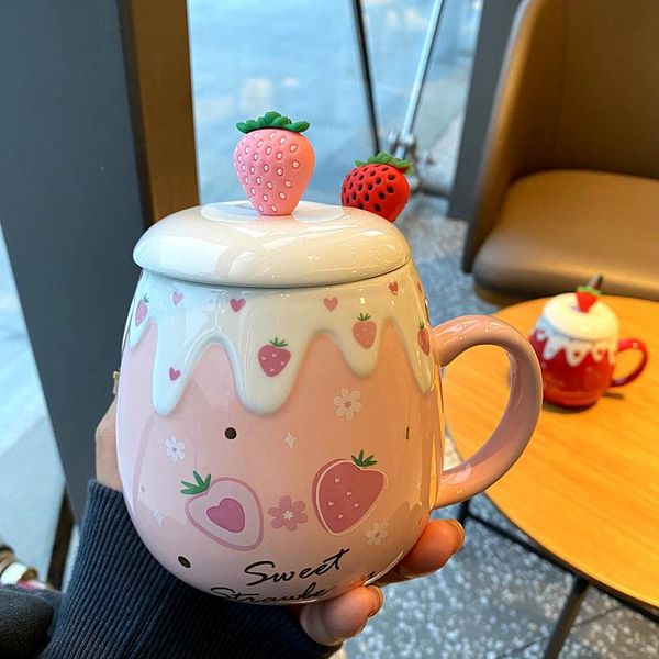 mugs ceramic cup with lid spoon girl's heart cute home water breakfast oatmeal office mug creative gift
mugs ceramic cup with lid spoon girl's heart cute home water breakfast oatmeal office mug creative gift