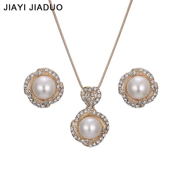 earrings & necklace jiayijiaduo bridal for women jewelry sets imitation pearl pendant gold color mother's day gift love 965, Silver
earrings & necklace jiayijiaduo bridal for women jewelry sets imitation pearl pendant gold color mother's day gift love 965, Silver