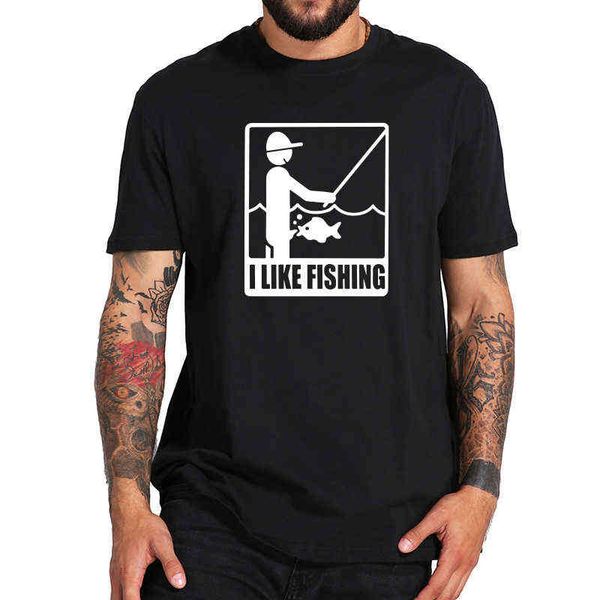 eu size i like fishing angler tshirt funny men angling design short sleeved soft breathable 100% cotton camiseta y220214, White;black
eu size i like fishing angler tshirt funny men angling design short sleeved soft breathable 100% cotton camiseta y220214, White;black