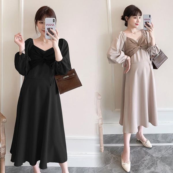 9523# 2021 spring korean fashion maternity party long dress a line charming loose clothes for pregnant women chic pregnancy dresses, White
9523# 2021 spring korean fashion maternity party long dress a line charming loose clothes for pregnant women chic pregnancy dresses, White