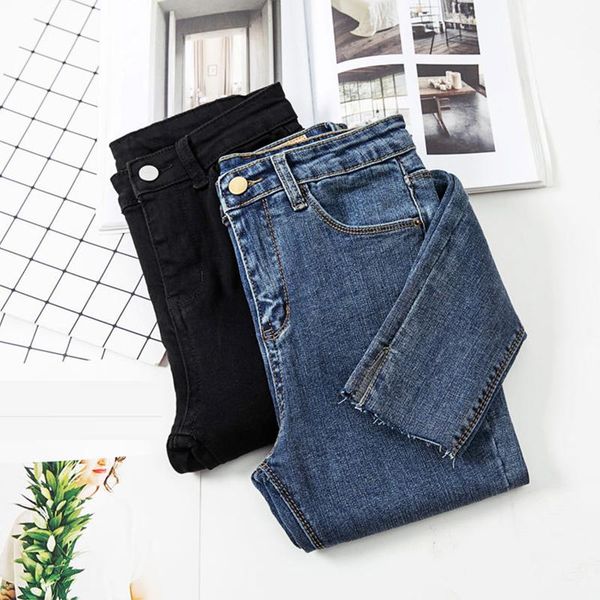 women's jeans women pants high elastic skinny pencil black waist denim stretch plus size s-xl, Blue
women's jeans women pants high elastic skinny pencil black waist denim stretch plus size s-xl, Blue