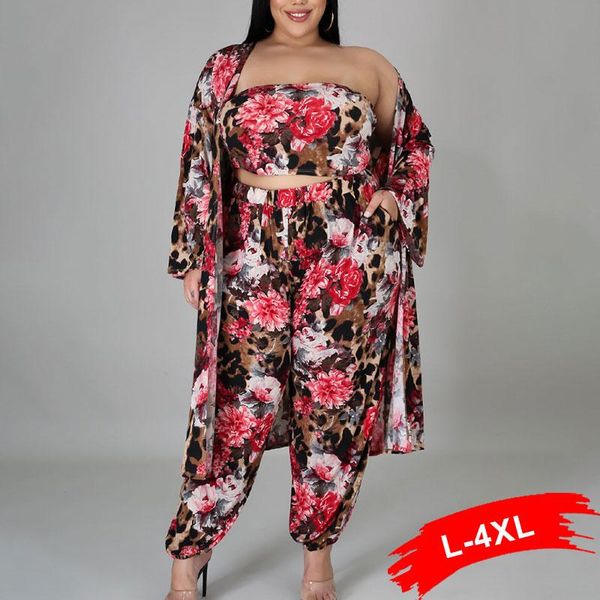 plus size tracksuits women clothing flower print 3 piece set cropped vest+pants casual female long cardigans dashiki african outfits, Black
plus size tracksuits women clothing flower print 3 piece set cropped vest+pants casual female long cardigans dashiki african outfits, Black
