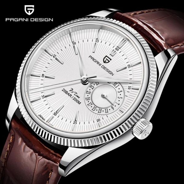 wristwatches 2021 pagani design men automatic quartz watch japan vh sports deluxe sapphire auto date 200m waterproof clock montres a, Slivery;brown
wristwatches 2021 pagani design men automatic quartz watch japan vh sports deluxe sapphire auto date 200m waterproof clock montres a, Slivery;brown