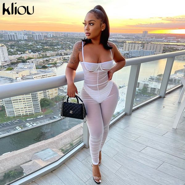 2011kliou y2k camis jumpsuit women 2021 mesh solid sleeveless pleated overall female skinny party clubwear summer one piece, Black;white
2011kliou y2k camis jumpsuit women 2021 mesh solid sleeveless pleated overall female skinny party clubwear summer one piece, Black;white