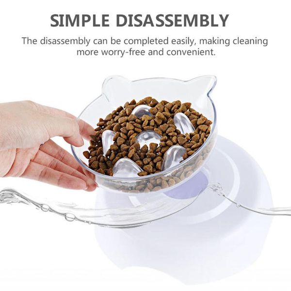 cat feeding bowl 15 degree tilt transparent removable pp sturdy base pet water feeder for spine protection slow eating bowls & feeders
cat feeding bowl 15 degree tilt transparent removable pp sturdy base pet water feeder for spine protection slow eating bowls & feeders