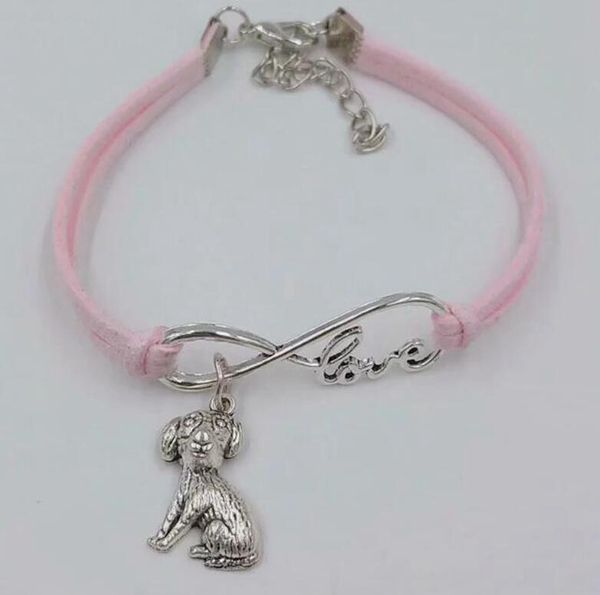 charm bracelets vintage silver love infinity charms puppy pet dog bracelet bangle for women mixed color velvet rope jewelry 10pcs, Golden;silver
charm bracelets vintage silver love infinity charms puppy pet dog bracelet bangle for women mixed color velvet rope jewelry 10pcs, Golden;silver