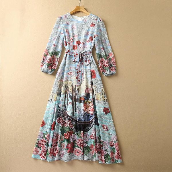 casual dresses european and american women's clothing winter 2022 nine points sleeve flowers home printing fashionable belted dress, Black;gray
casual dresses european and american women's clothing winter 2022 nine points sleeve flowers home printing fashionable belted dress, Black;gray