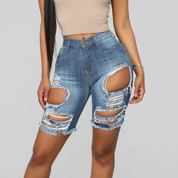 denim shorts ripped jeans women elastic destroyed hole leggings short pants spodnie damskie z dziurami #3 women's, Blue
denim shorts ripped jeans women elastic destroyed hole leggings short pants spodnie damskie z dziurami #3 women's, Blue