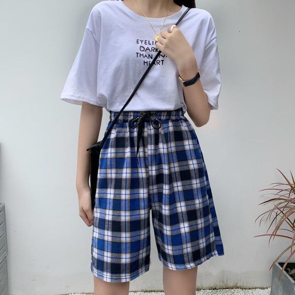 women's pants & capris korean casual women loose plaid drawstring track 2021 summer harajuku retro straight high waist pant, Black;white
women's pants & capris korean casual women loose plaid drawstring track 2021 summer harajuku retro straight high waist pant, Black;white