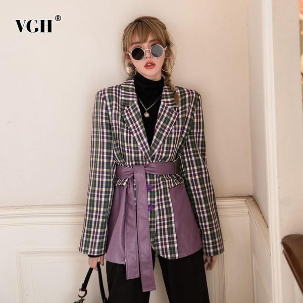 patchwork plaid blazer for women notched collar long sleeve sashes hit color casual coats female 2021 autumn style tide women's suits &, White;black
patchwork plaid blazer for women notched collar long sleeve sashes hit color casual coats female 2021 autumn style tide women's suits &, White;black