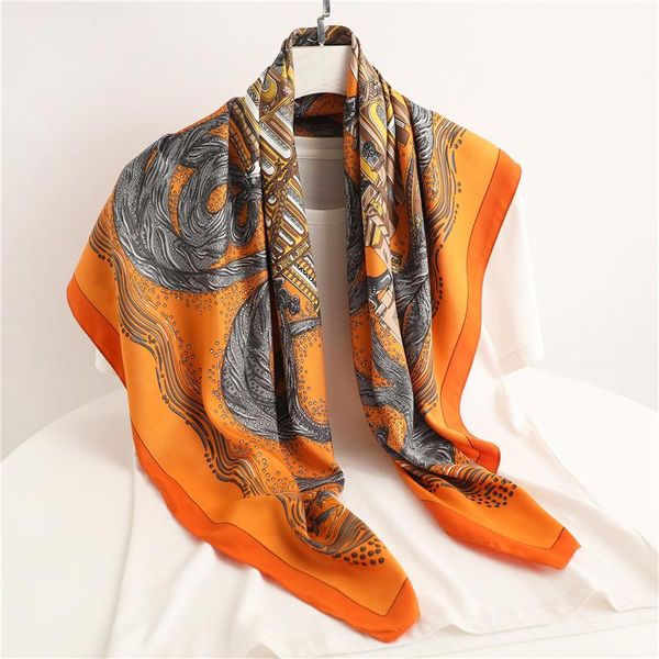 scarves orange twill bandana square scarf print fashion neckerchief hair band bag girls beach shawl wrap hijab headscarves 90*90cm 2011, Blue;gray
scarves orange twill bandana square scarf print fashion neckerchief hair band bag girls beach shawl wrap hijab headscarves 90*90cm 2011, Blue;gray