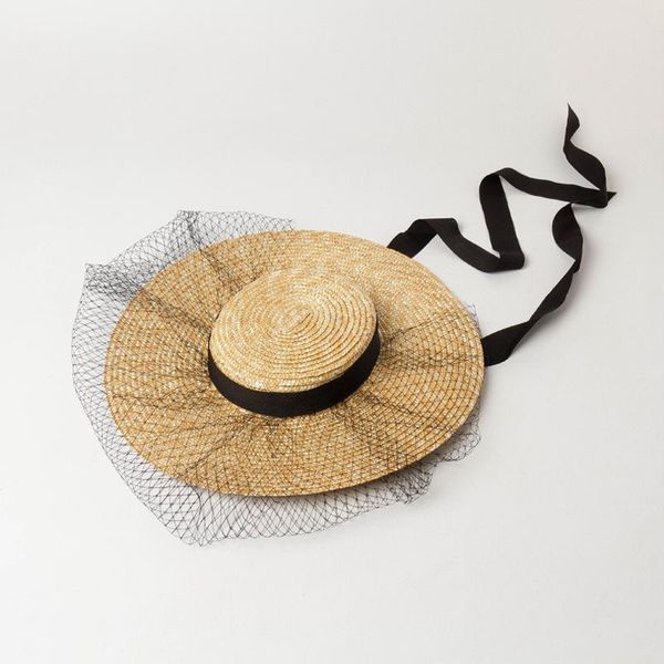 wide brim hats fashion flat-mesh decorative natural wheat straw wide-brimmed hat stage catwalk sun sombrero playa mujer, Blue;gray
wide brim hats fashion flat-mesh decorative natural wheat straw wide-brimmed hat stage catwalk sun sombrero playa mujer, Blue;gray