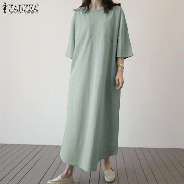 casual dresses zanzea women's 2021 summer long maxi vestidos solid robe femme plus size 5xl holiday female cotton sundress, Black;gray
casual dresses zanzea women's 2021 summer long maxi vestidos solid robe femme plus size 5xl holiday female cotton sundress, Black;gray
