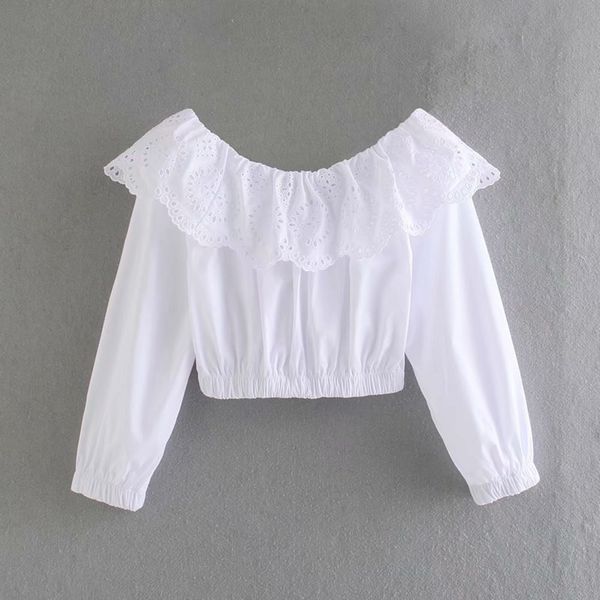 women's blouses & shirts long sleeves sweet elastic waists short women's blouses harvest clothing, White
women's blouses & shirts long sleeves sweet elastic waists short women's blouses harvest clothing, White