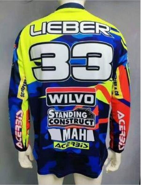 off-road motorcycle racing suit long-sleeved t-shirt, polyester quick-drying downhill jersey, the same style is customized
off-road motorcycle racing suit long-sleeved t-shirt, polyester quick-drying downhill jersey, the same style is customized