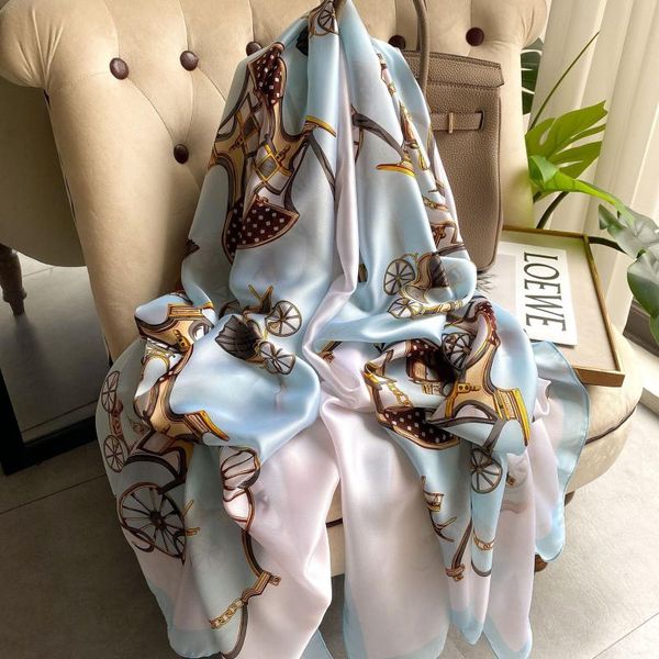 scarves summer women's silk korean printing all-match thin hijab out of beach sunscreen shawls, multi-use long artificial, Blue;gray
scarves summer women's silk korean printing all-match thin hijab out of beach sunscreen shawls, multi-use long artificial, Blue;gray