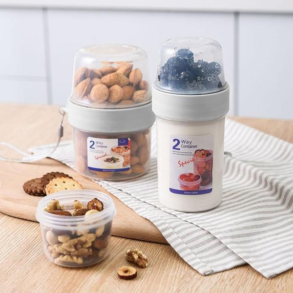 storage bottles & jars fresh-keeping box double-layer sealed compartment transparent breakfast leak-proof cup type yu-home
storage bottles & jars fresh-keeping box double-layer sealed compartment transparent breakfast leak-proof cup type yu-home