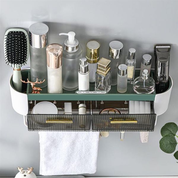 storage boxes & bins kitchen rack wall mounted seasoning organizer shelf with hook drawer cosmetic holder for living room bathroom home deco
storage boxes & bins kitchen rack wall mounted seasoning organizer shelf with hook drawer cosmetic holder for living room bathroom home deco