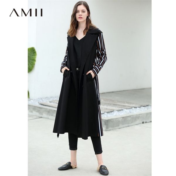 stripe splicing trench coat autumn women lapel loose female long jackets 11880083 210527, Tan;black
stripe splicing trench coat autumn women lapel loose female long jackets 11880083 210527, Tan;black