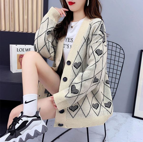 women's knits & tees retro sweater autumn winter japanese korean chic elegant v-neck outwear loose cardigan women leisure pink knitted, White
women's knits & tees retro sweater autumn winter japanese korean chic elegant v-neck outwear loose cardigan women leisure pink knitted, White