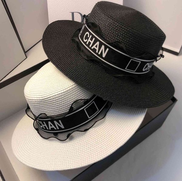 new summer net small fragrance flat straw hat outdoor street sun shading lace hat fashion versatile straw hat, Black;white
new summer net small fragrance flat straw hat outdoor street sun shading lace hat fashion versatile straw hat, Black;white